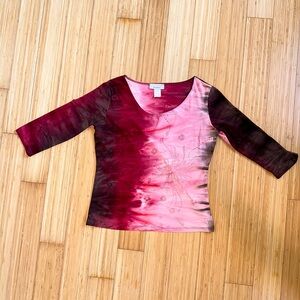 Y2K dressbarn 3/4 sleeve top